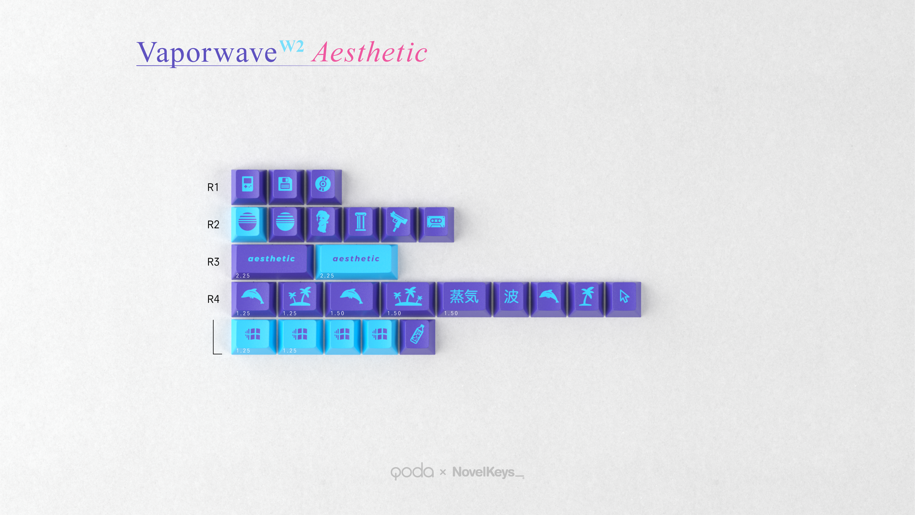 GMK CYL Vaporwave R2