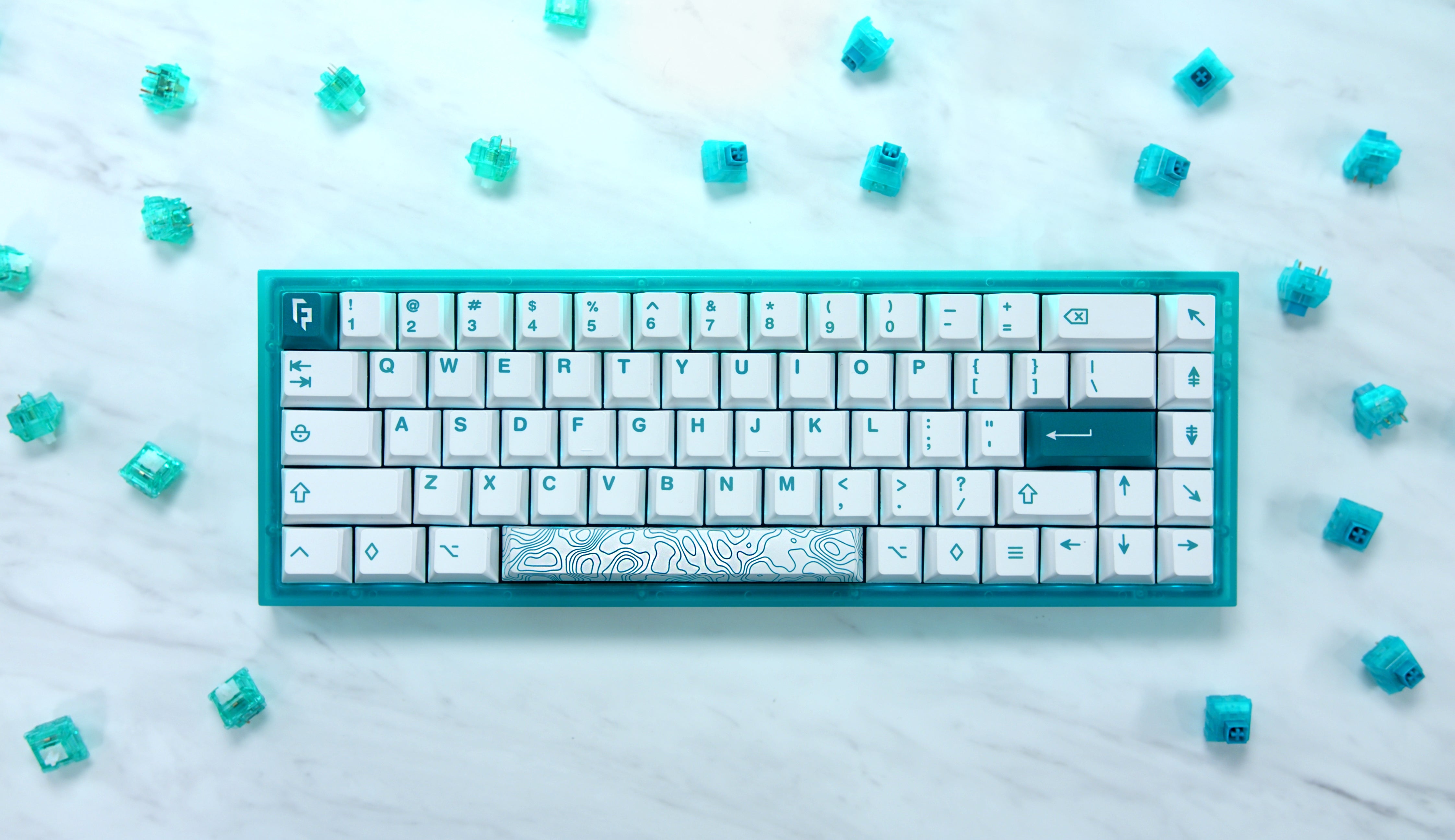 Nk65 factory + box jades - custom keyboard