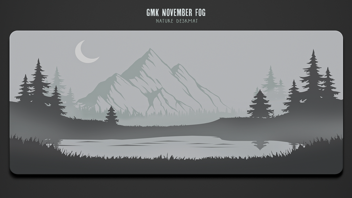 GMK November Fog Deskmats