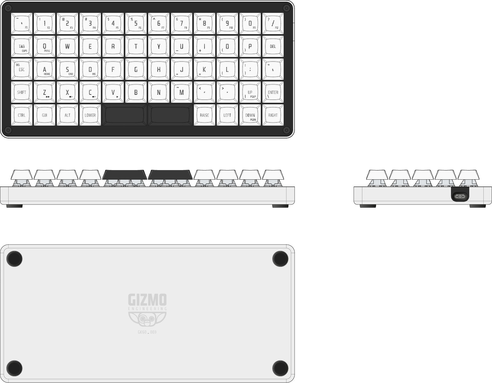 Gizmo Engineering GK6 Keyboard