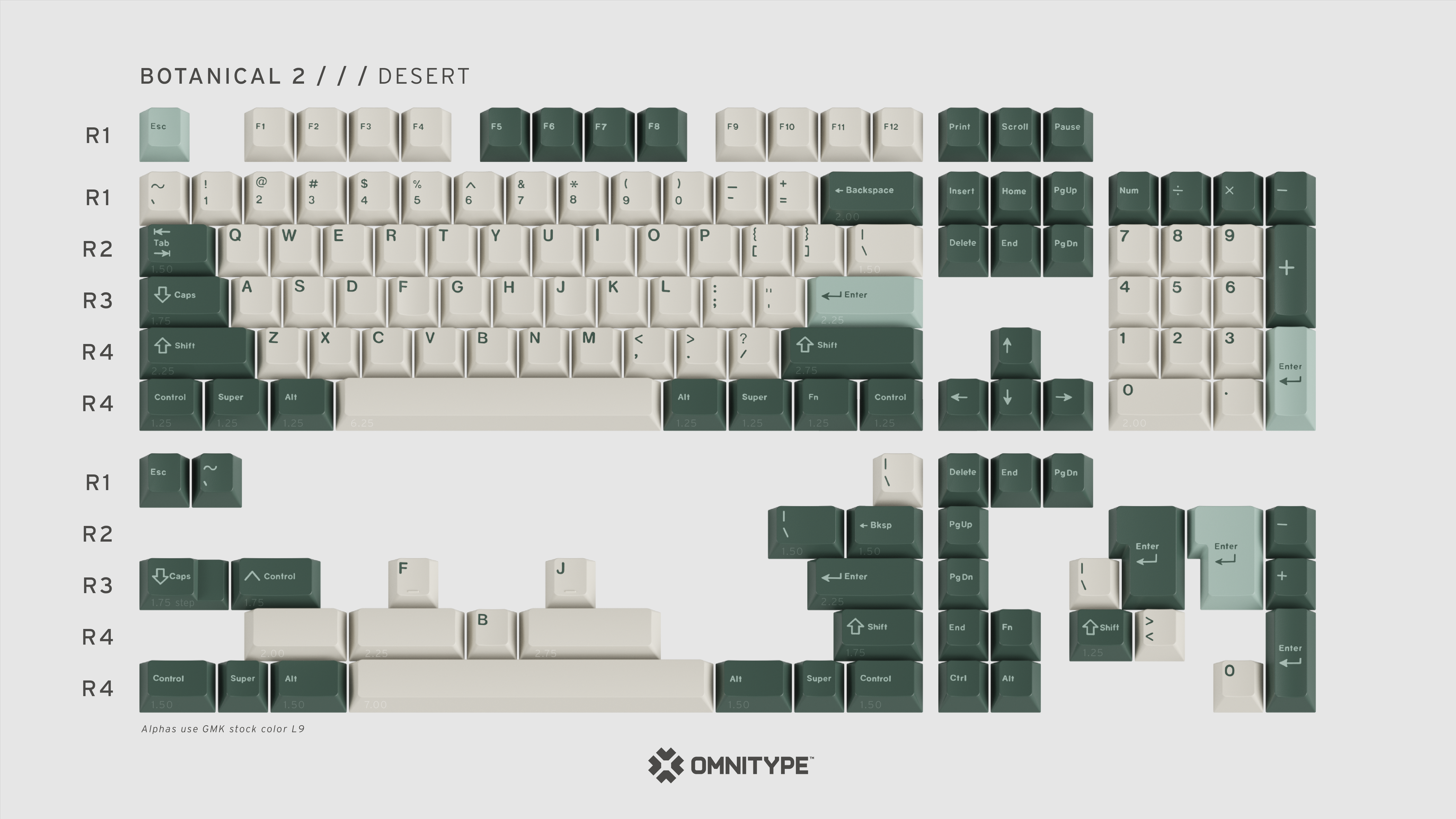 gmk botanical r2 desert base novelty セット GMK Botanical 2