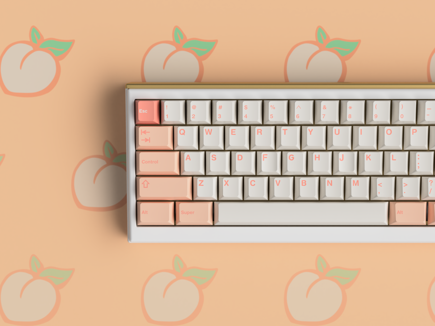 KBDfans D65 + GMK Peaches n Cream Lite KBDfans D65 + GMK Peaches n Cream Lite
