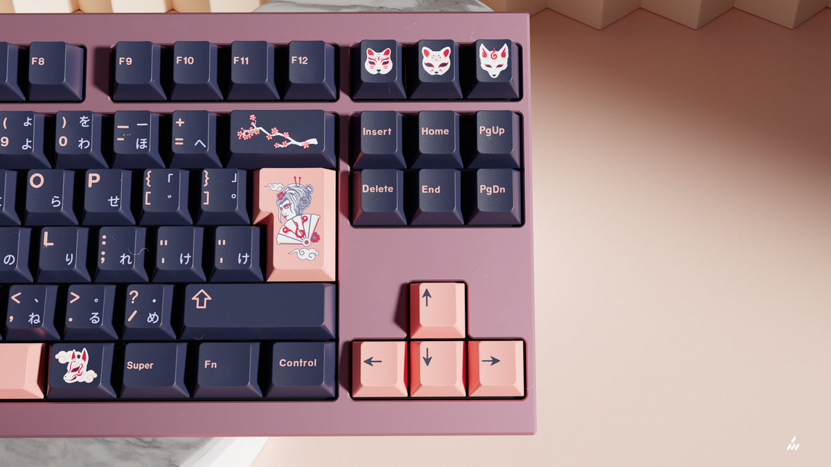 GMK CYL Kitsune with Novelties on display
