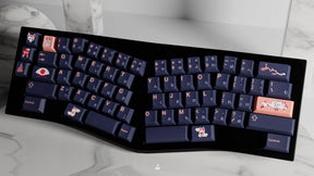 GMK CYL Kitsune on a black ergo board