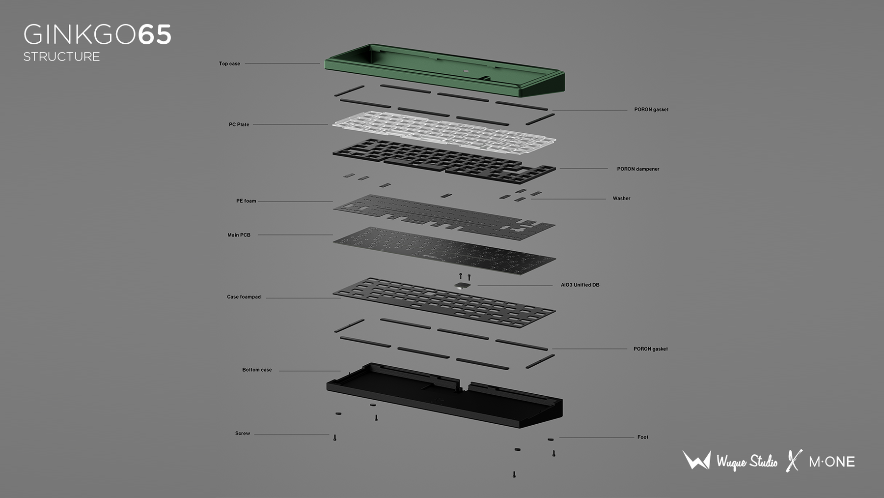 Ginkgo65 Keyboard Kit