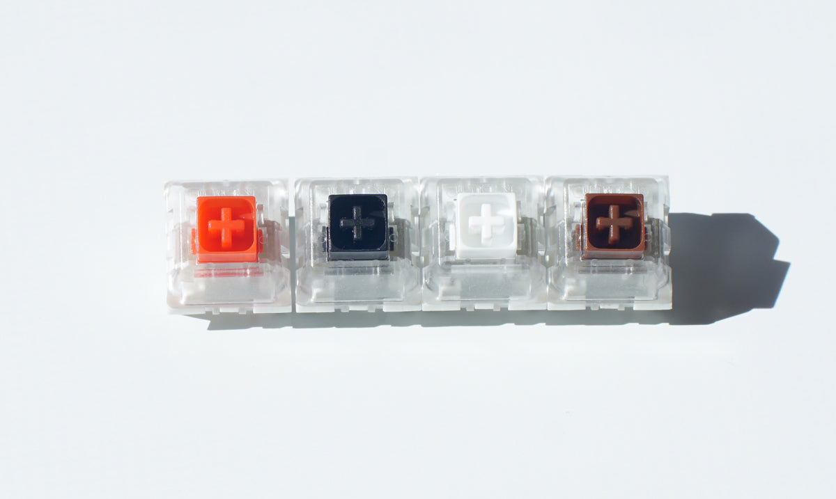 Kailh BOX switch light spring range Red Black White and Brown