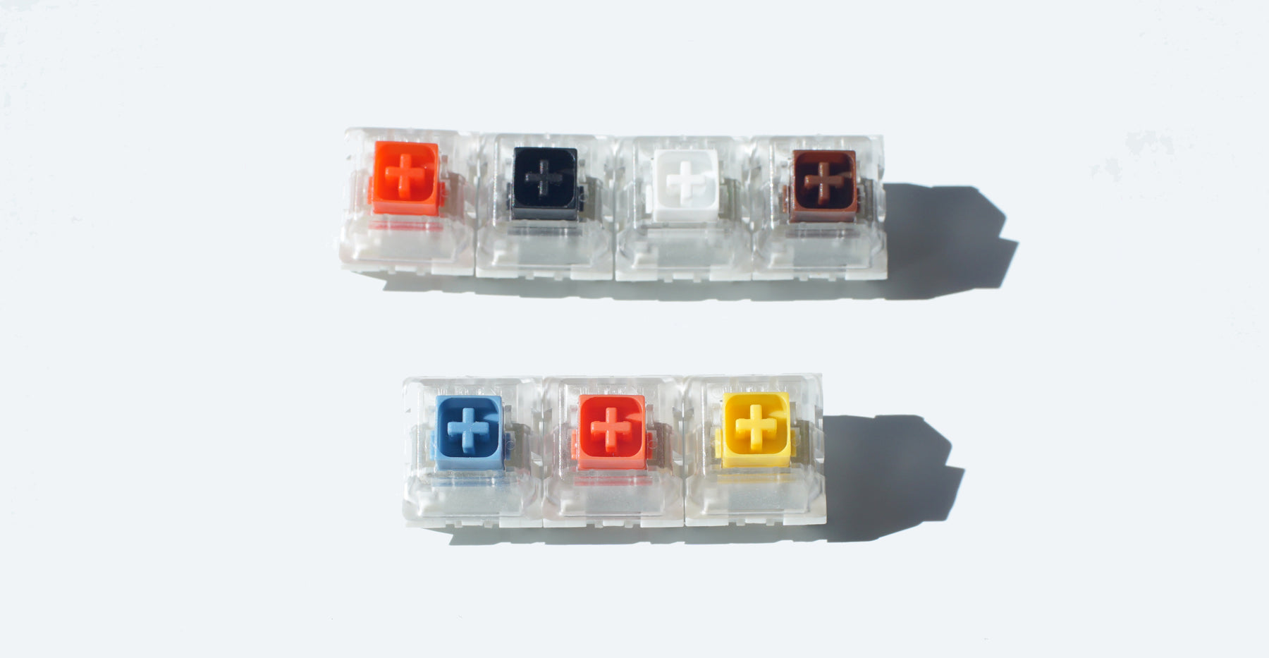 Kailh BOX Switch Range with normal and heavier springs