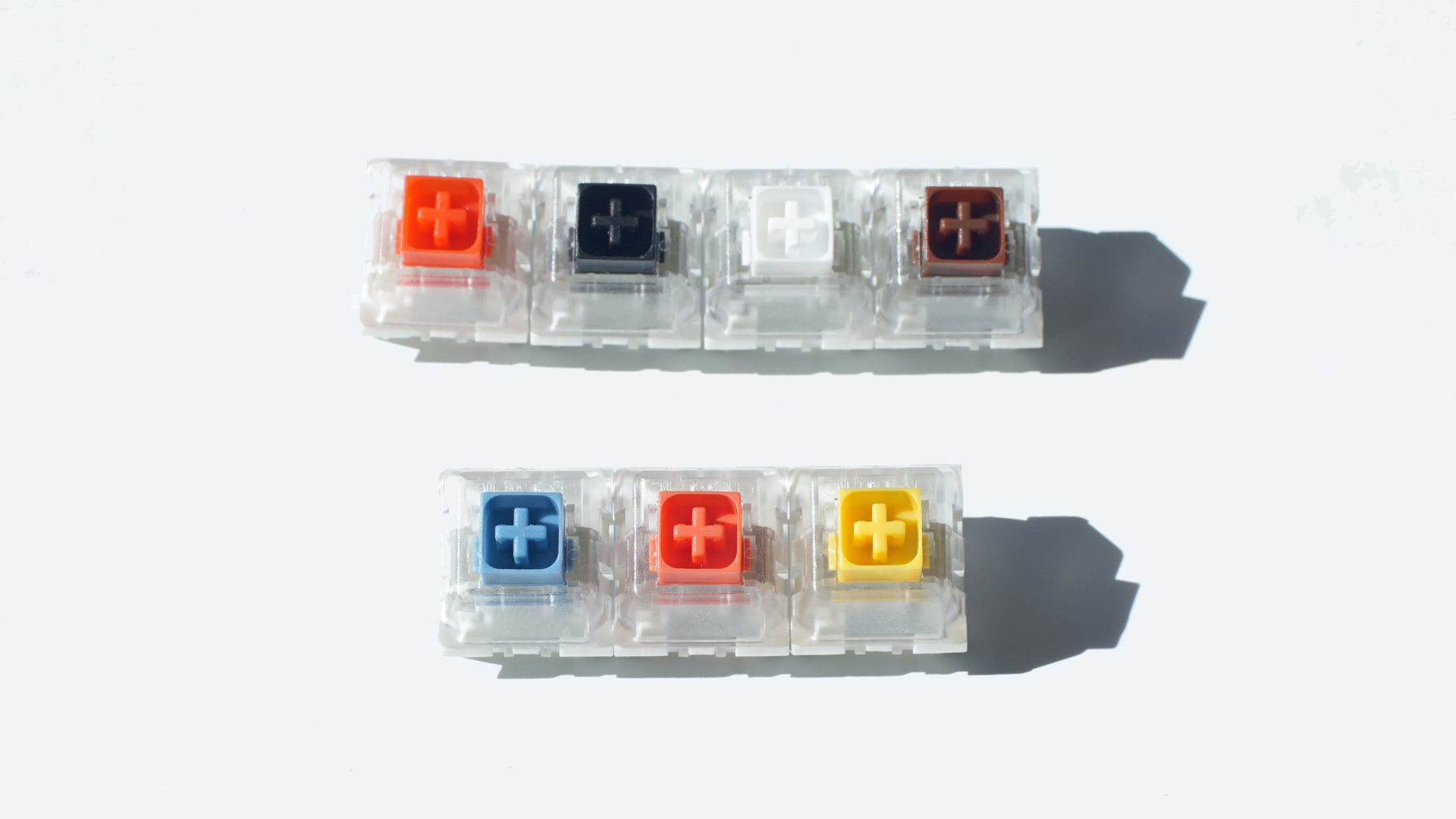 Kailh BOX Switch Range with normal and heavier springs