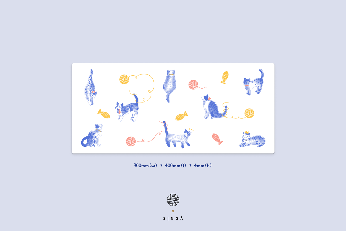 MONOKEI x ともだち 「第一回」:ねこ Neko - Deskmats