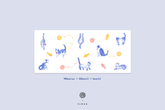 MONOKEI x ともだち 「第一回」：ねこ Neko - Deskmats